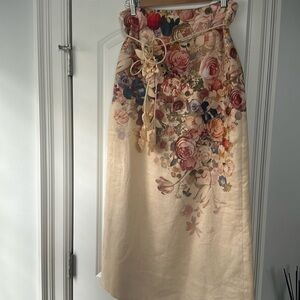 ZIMMERMANN FLORAL LONG SKIRT SIZE 3